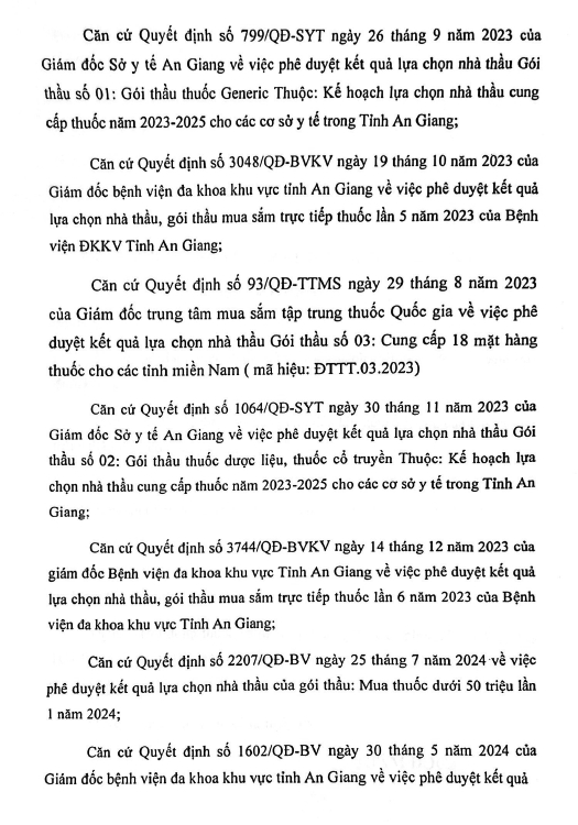 DANH MỤC THUỐC DÙNG TRONG BỆNH VIỆN NĂM 2024-2